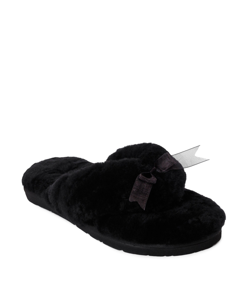 FLUFF FLIP FLOP II-black