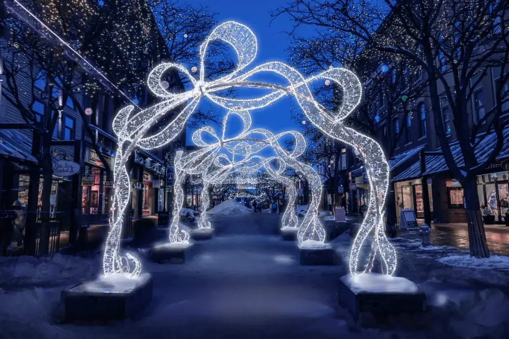 световая арка "Морозная лента"