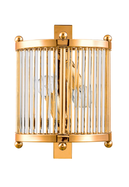 Бра Crystal Lux TADEO AP2 GOLD/TRANSPARENTE