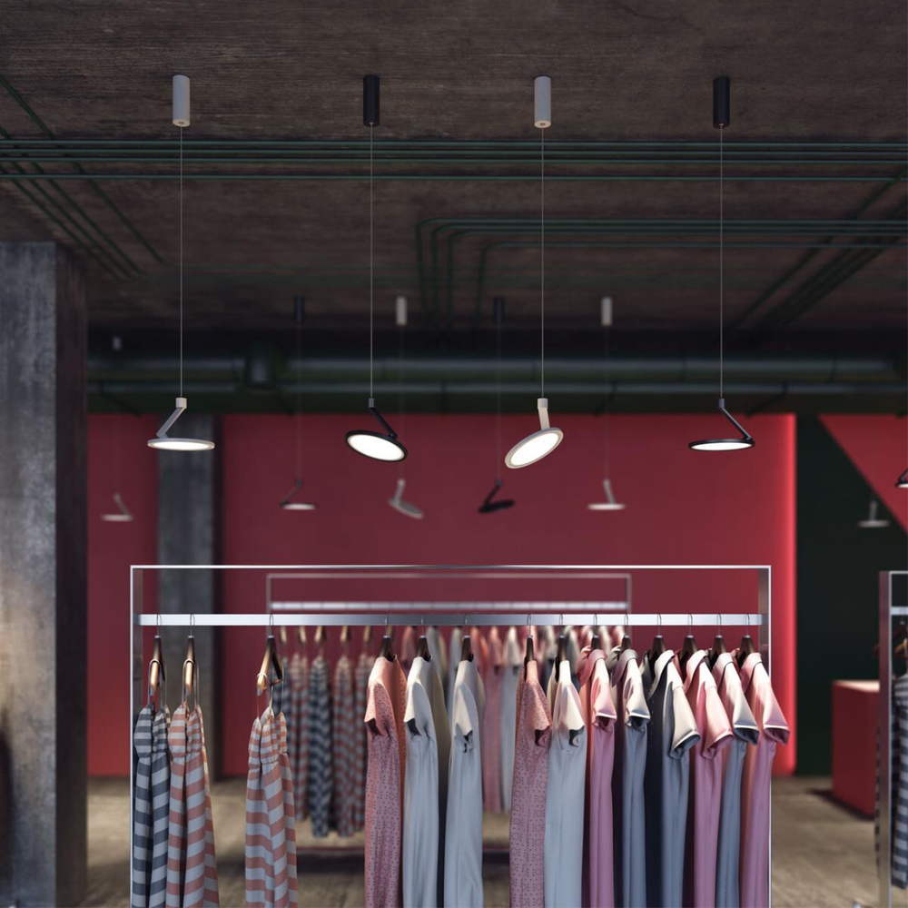 358350 OVER NT20 358 черный Светильник накладной, длина провода 1м IP20 LED 4000K 18W 85-265V HAT