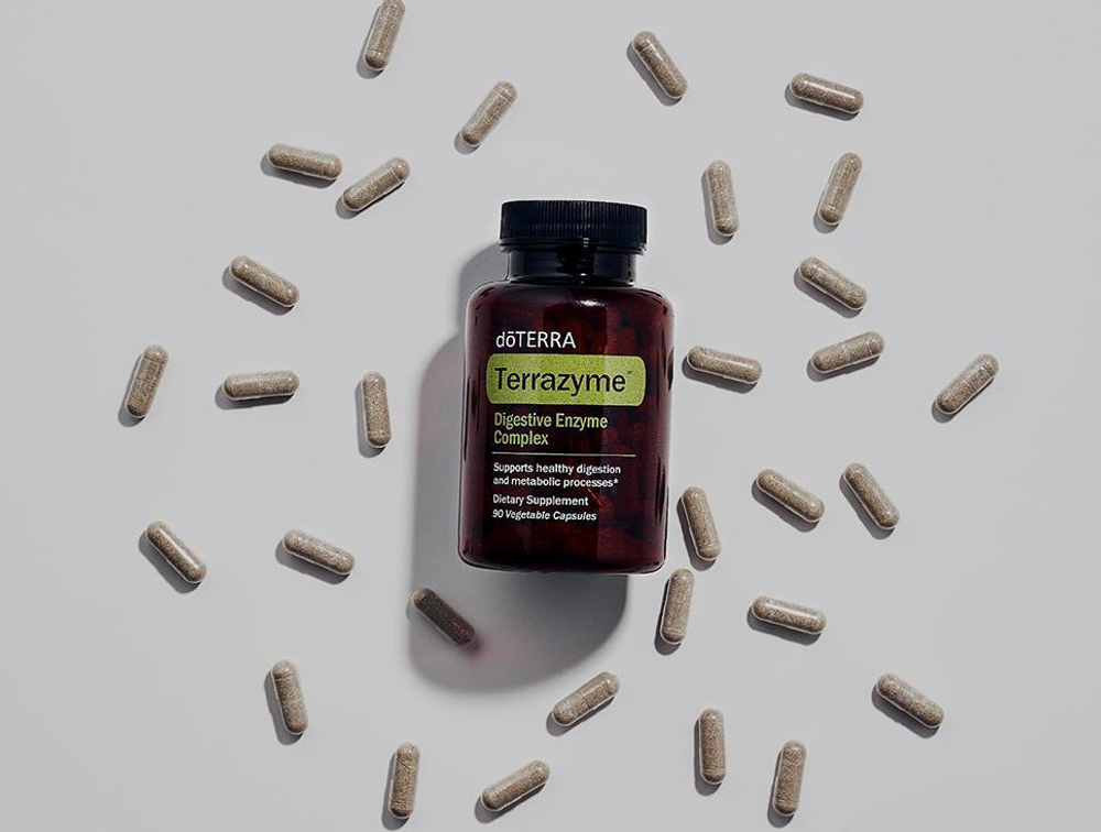 doTERRA TerraZyme, Комплекс пищеварительных ферментов Терразайм, 90 капсул