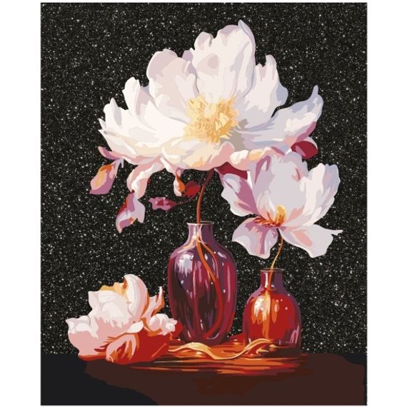 Rəqəmlərlə rəngləmə \  Картина по номерам на холсте с глиттером &quot;Натюрморт&quot;, 40*50 sm