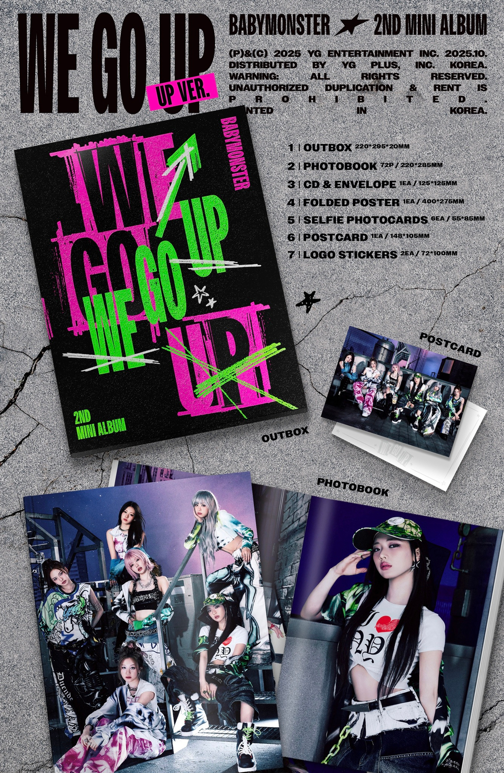 Альбом BABYMONSTER - WE GO UP (UP Ver.)