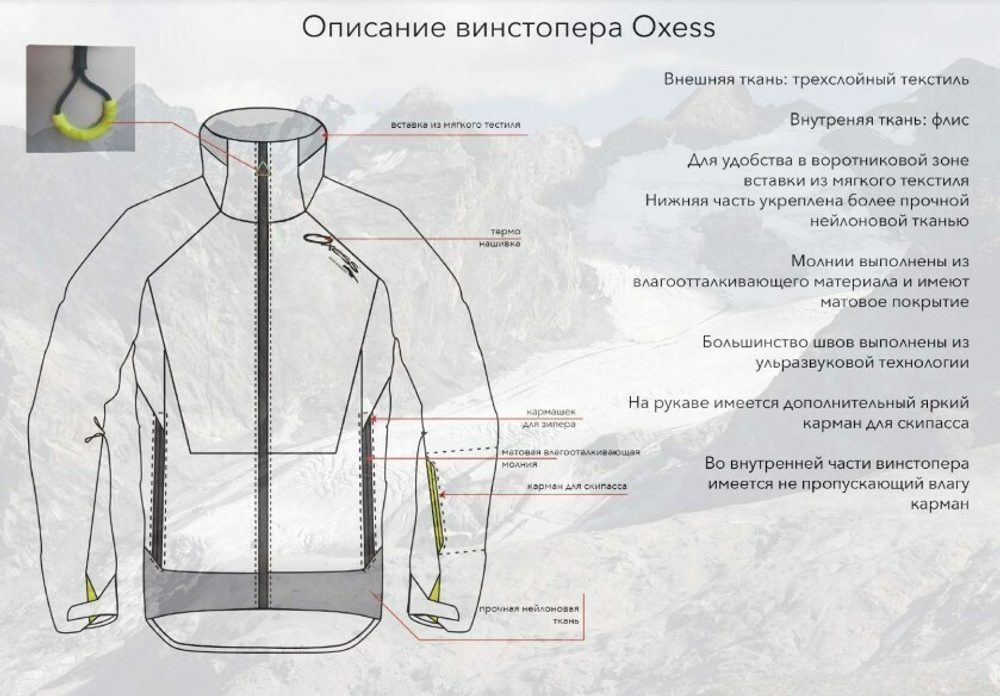 Куртка-виндстоппер Oxess Race Softshell Jacket