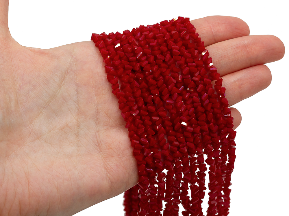 Нить бусин для украшений 4мм (ювелирное стекло)