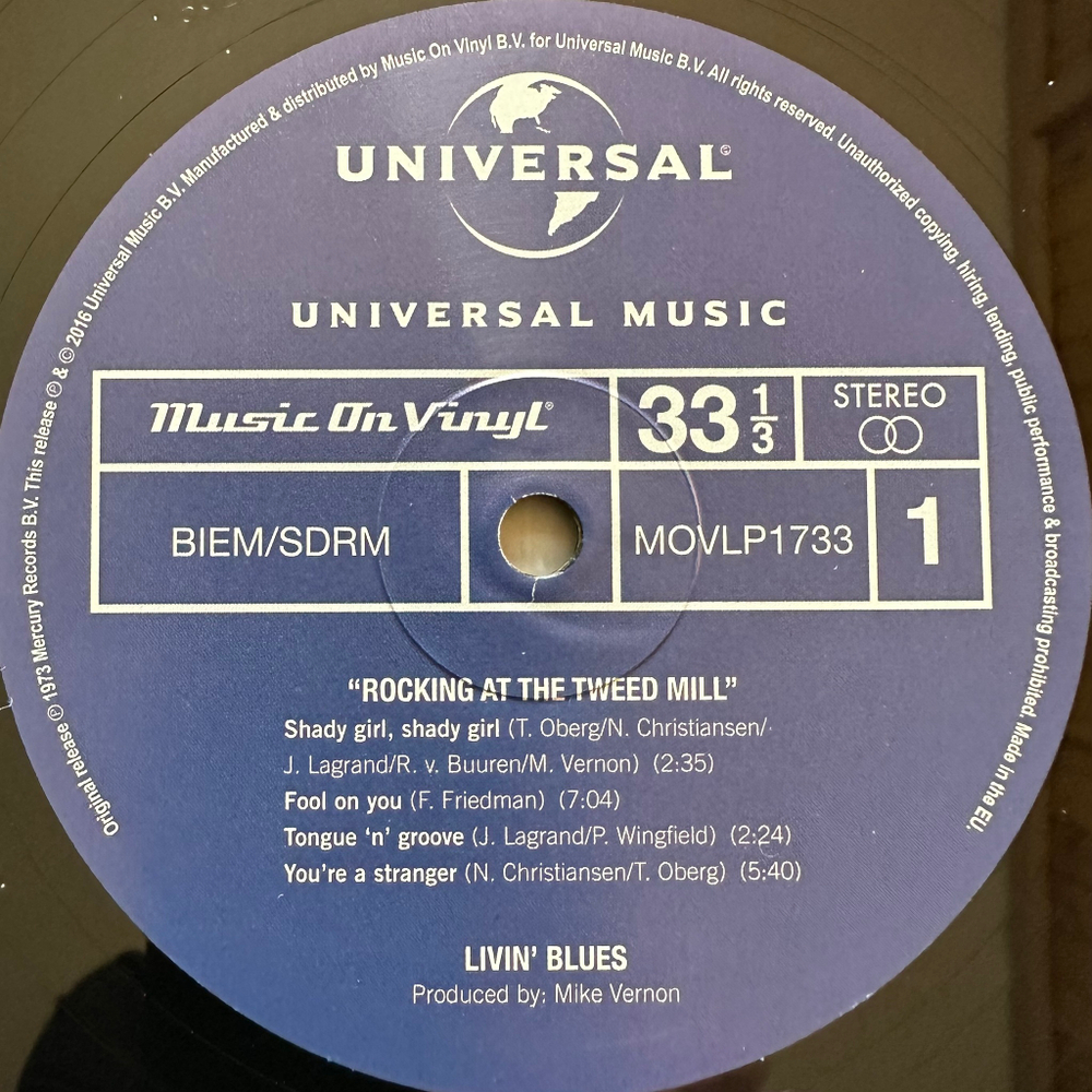 Livin' Blues ‎– Rocking At The Tweed Mill (Европа 2017г.)