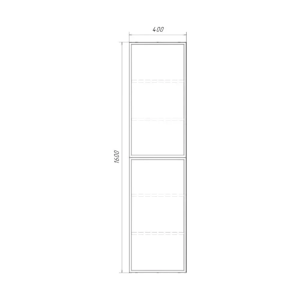 Шкаф-колонна Comforty Мадрид 40 серый шёлк