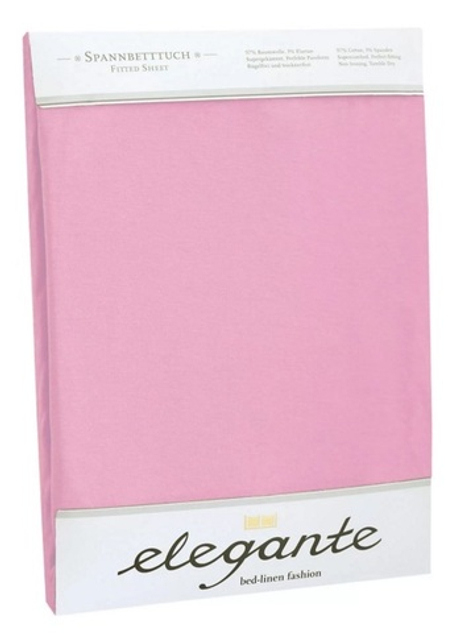 Простыня сатиновая 240x260 Elegante 6800 фуксия