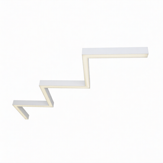 Светильник LED ЗигЗаг Snake 72W 1050мм*2 5000К белый накладной IP40