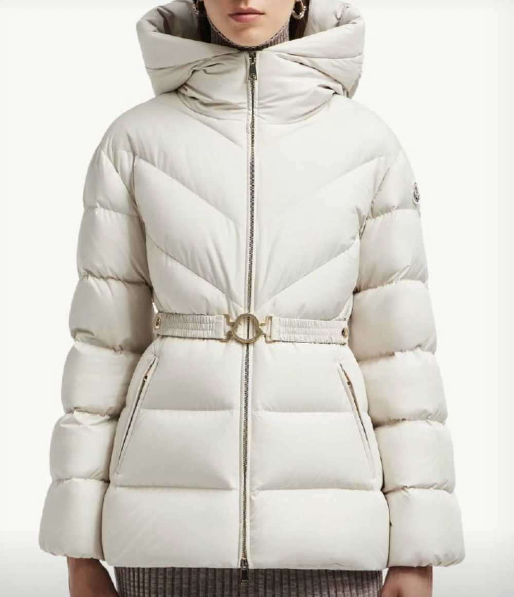 Укороченная утеплённая куртка Brosse с капюшоном и пухом от Moncler