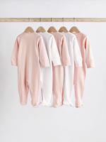 Комбинезон / Cлип для малышей Next 581-066, 5 шт., Белый, Розовый