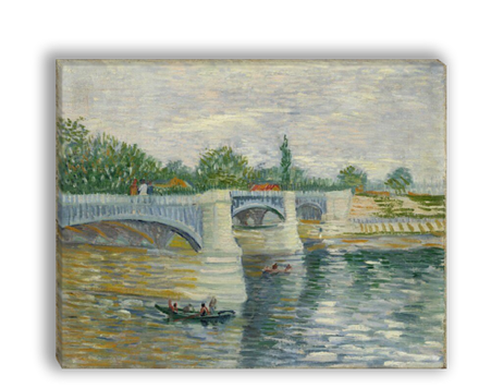 "Сена с мостом Гранд-Жатт", Ван Гог, Винсент, картина (репродукция)