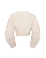 Укороченный жакет из шерсти