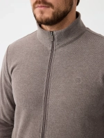 Толстовка мужская бархатный хлопок воротник стойка на замке