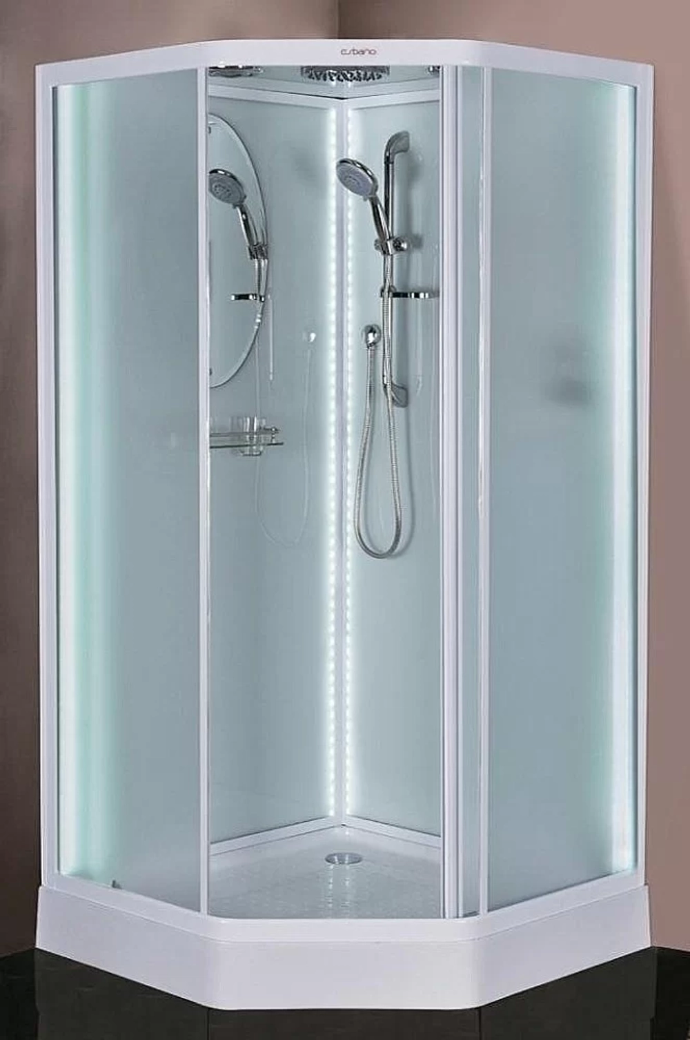 Душевая кабина Esbano Elegancia Led ES-L 100PR 100х100