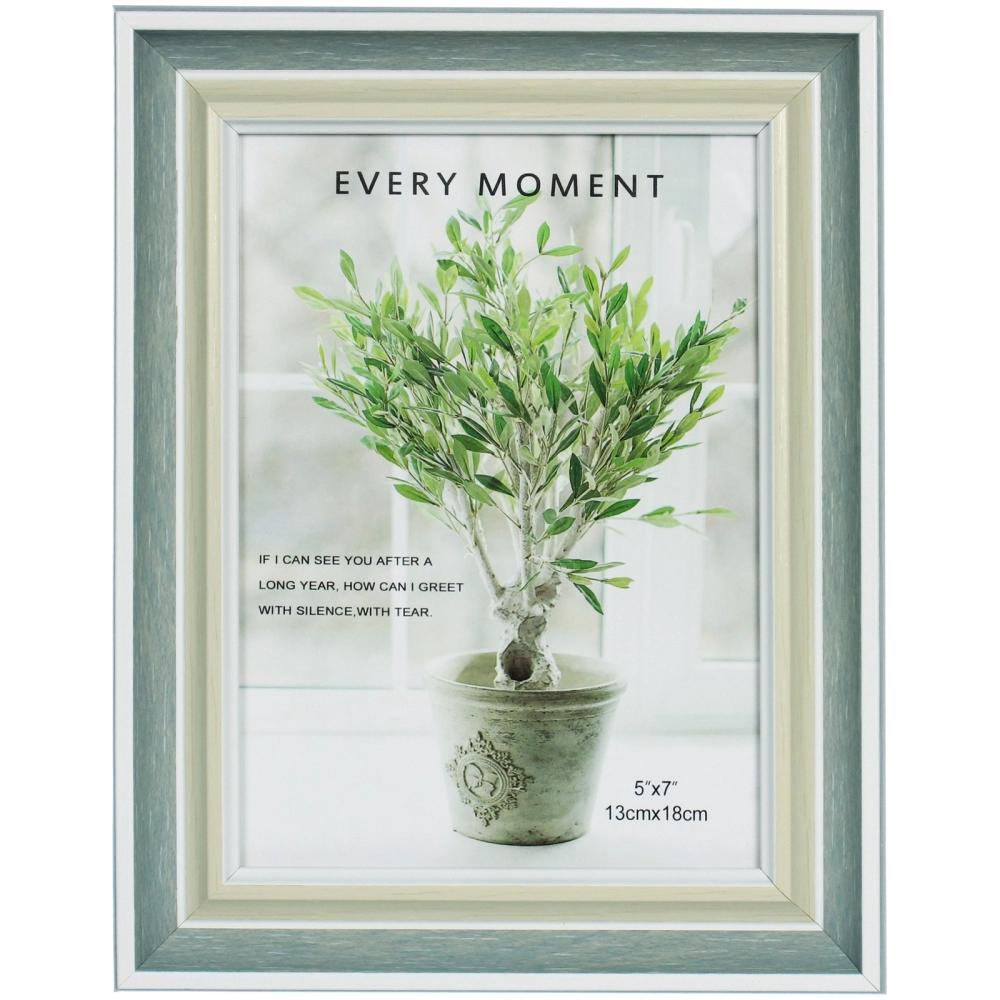 Фоторамка 13*18см «Женева» синяя дымка, пластик