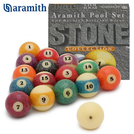 Шары для американского пула 57,2 мм "Aramith Stone Granite Pool"
