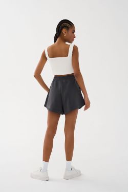 Шорты укороченные графитового цвета