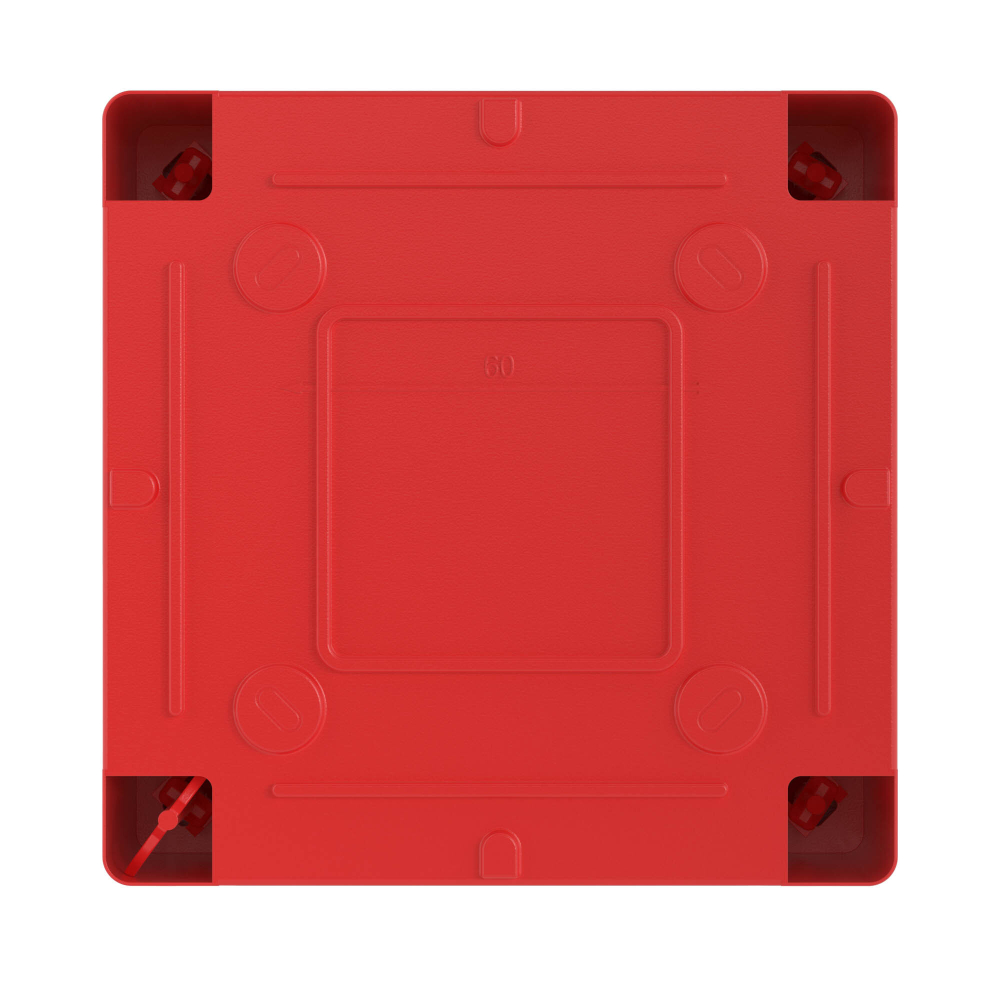 Коробка ответвит. с гладкими стенками,  IP56, 100х100х50мм,цвет красный