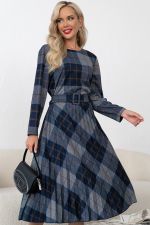 Платье Сильвия (серый/коричневый) Р11-1086/18 Nikol