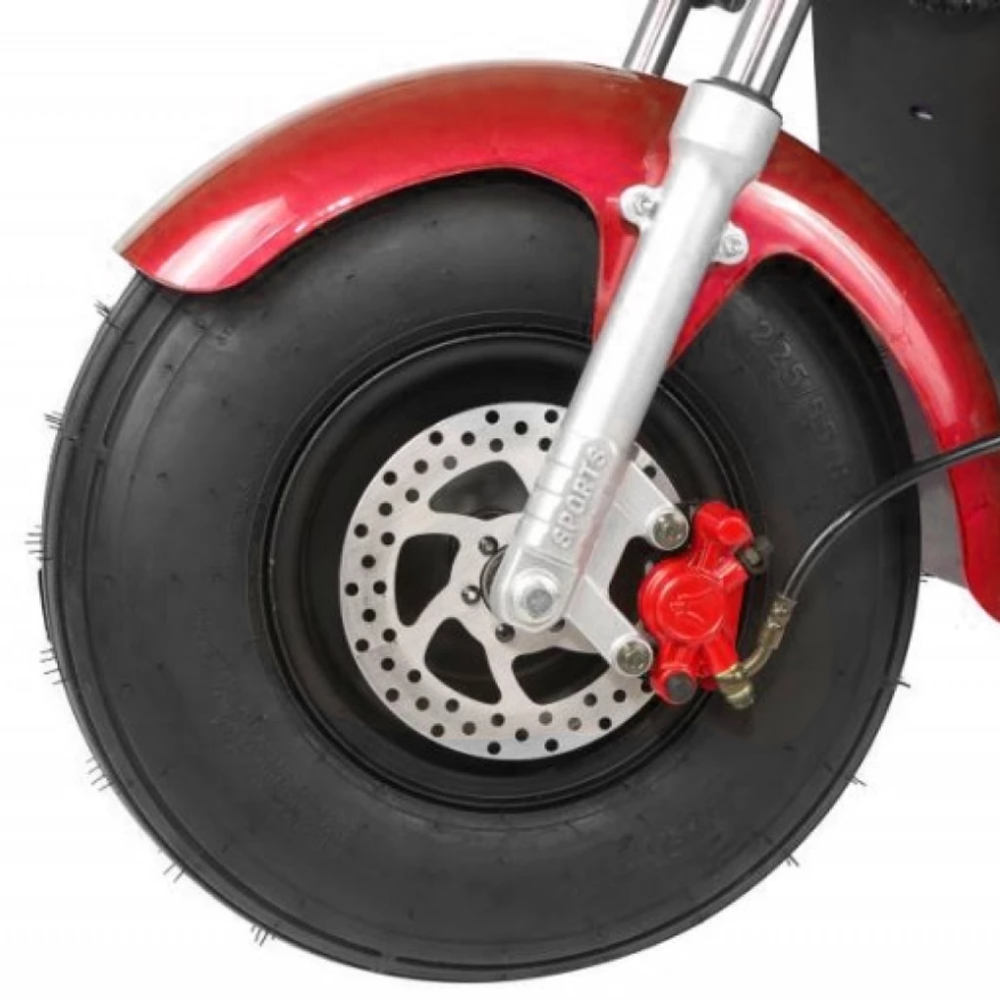 Электроскутер CityCoCo Trike GT X7 PRO Красный С БАГАЖНИКОМ