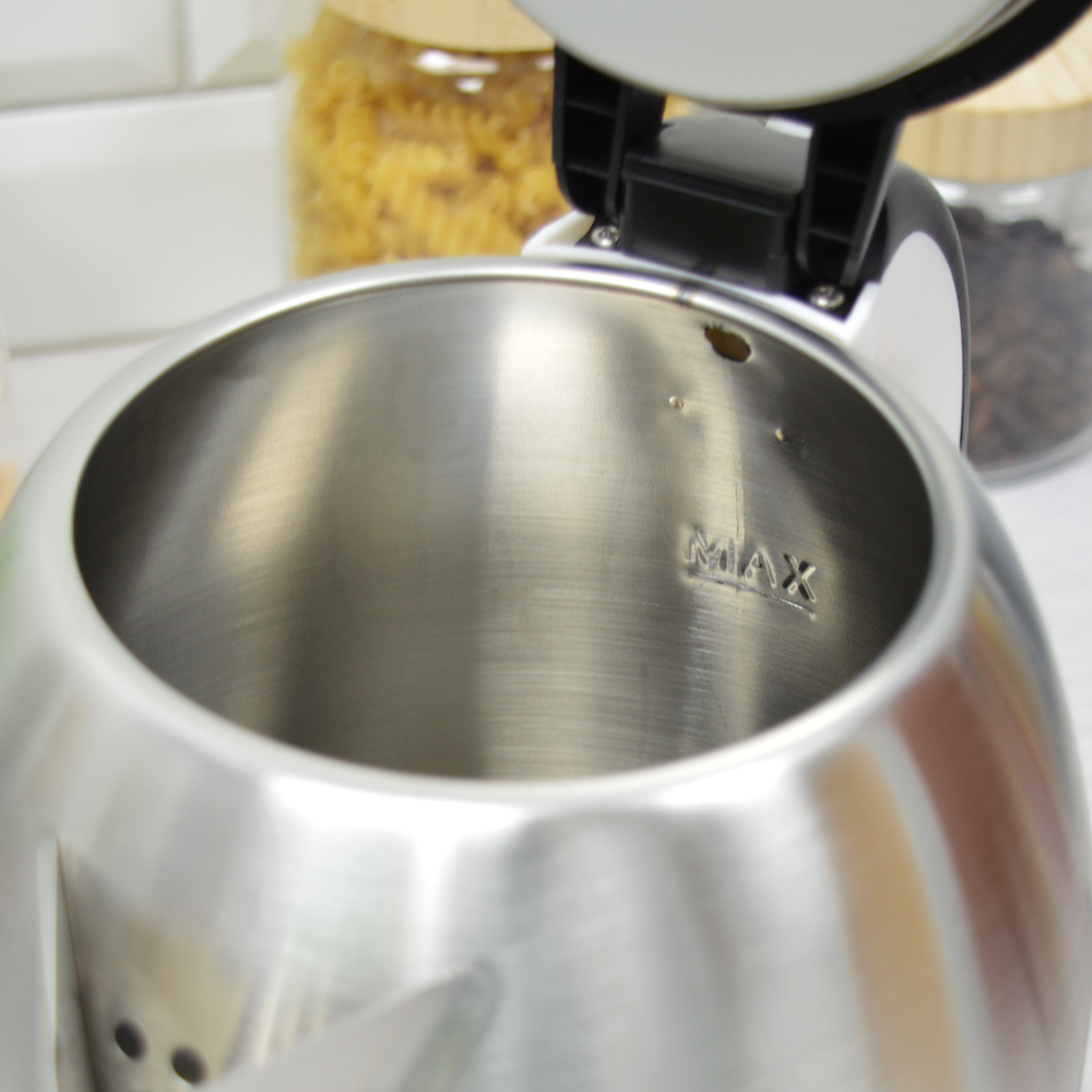 Чайник электрический 2,5л SA-2164WBK, нерж+черный+белый