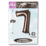 Шар фольгированный Цифра 7 86 см (Черный)