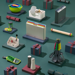 Терка спиралайзер с тремя лезвиями и контейнером для хранения spiro