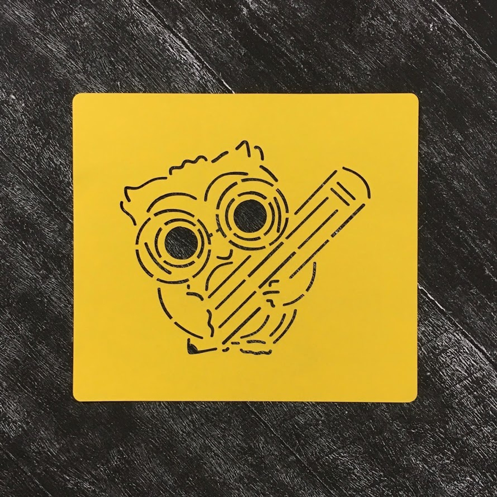 Сова №40 с карандашом