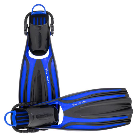 Ласты с открытой пяткой Marlin Scuba (Elastic Bungee Strap) синие