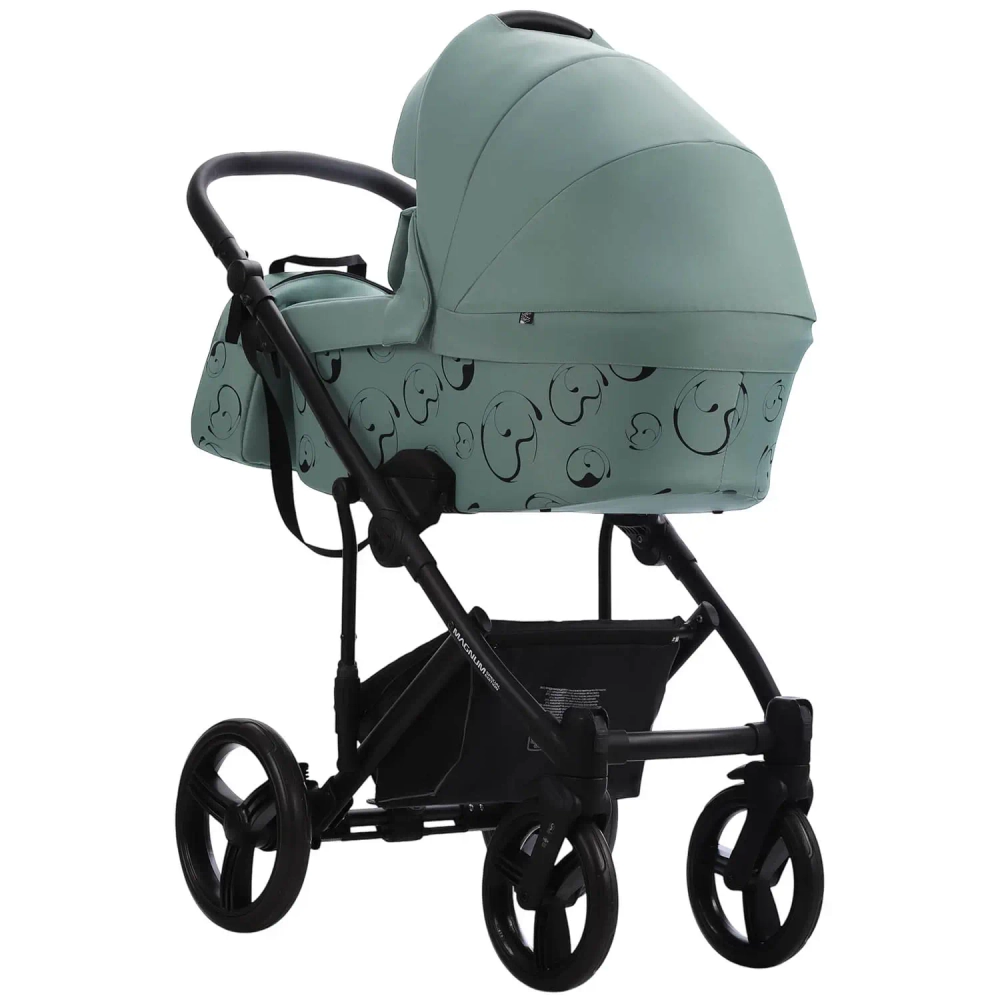 Коляска 2в1 Bebetto MAGNUM LIGHT SE light se 09 (шалфей) черная рама