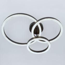 Светильник потолочный светодиодный ЭРА Модерн Bloom CLL-1-110W 3K-6K RC BK с ДУ черный | Светильники SPB-6 с ДУ