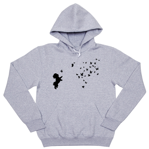 Толстовка "Бишон Фризе и бабочки"