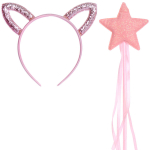 Набор карнавальный «Сказочная кошка» (ободок, палочка), микс