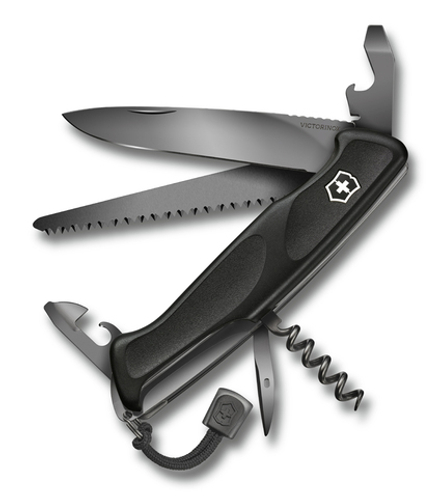 Нож перочинный 13 см VICTORINOX RangerGrip 55 Onyx Black 0.9563.C31P