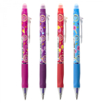 Ручка гелевая пиши-стирай, автоматическая Yalong, "Cupcakes" 0,5 мм, синяя, резин. грип, круглый цв. пласттик. корпус, пласт. уп.