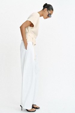 ZARA КАРДИГАН С ПОЯСОМ, ЭКРЮ
