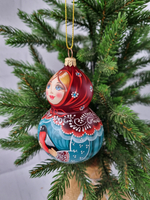 Матрешка стеклянная Мариночка