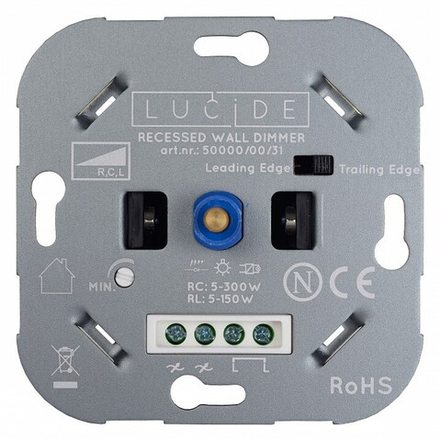 Диммер роторный Lucide Recessed Wall Dimmer Nl 50000/00/31