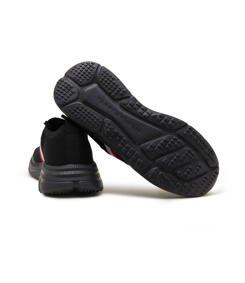 Кроссовки KNIT STRIPES ESS Tommy Hilfiger - черный(FM0FM04798)