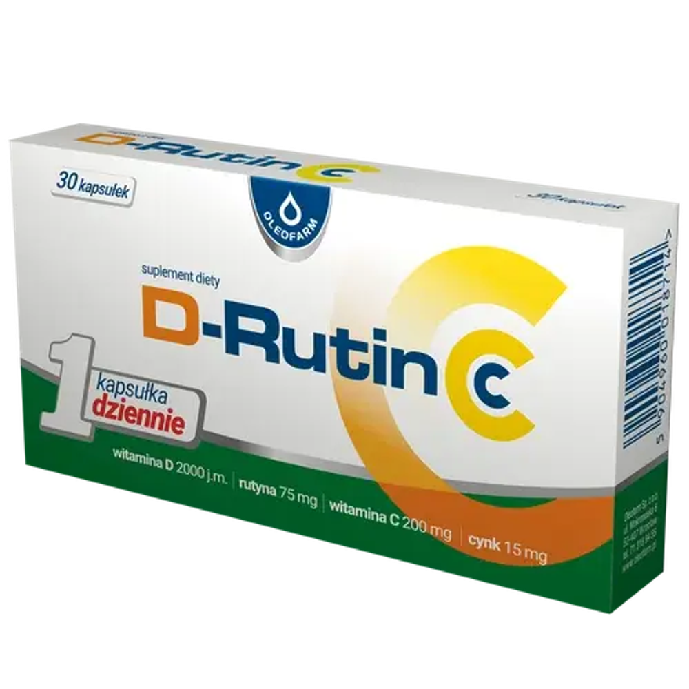 Oleofarm D-Rutin CC диетическая добавка, 30 капсул