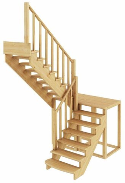 Лестница на второй этаж К-004м/3 Левая