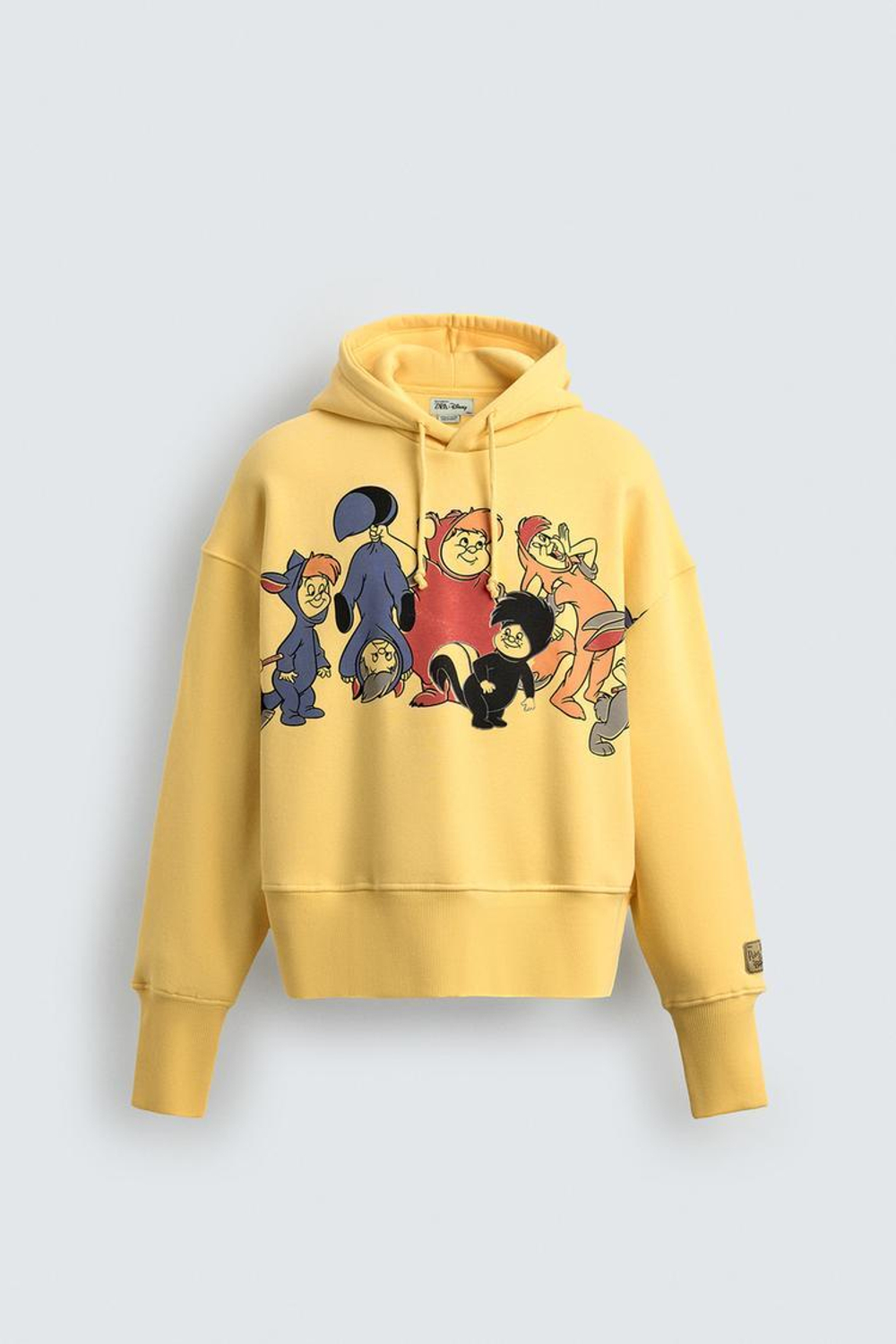 ZARA HARRY LAMBERT X DISNEY ХУДИ С КАПЮШОНОМ, ЖЕЛТЫЙ