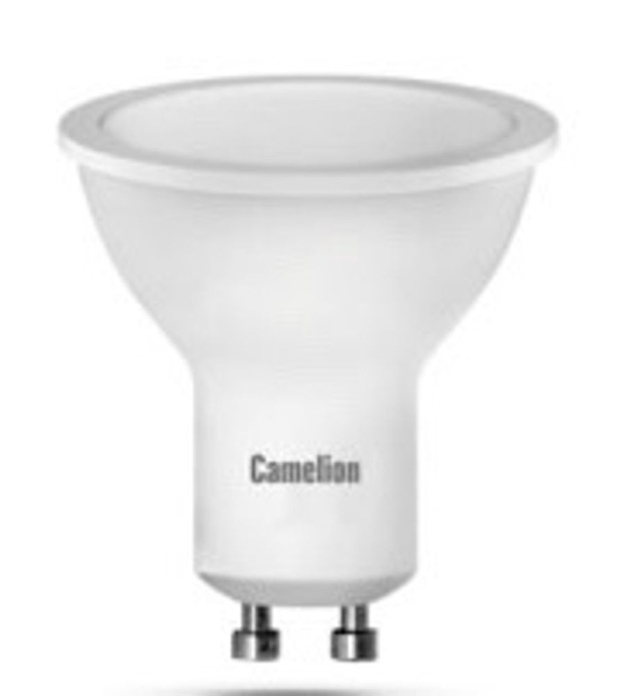 Лампа св/д Camelion GU10 220V 10W(800lm 100°) 6500K 6K матовая 58x50 LED10-GU10/865/GU10¶