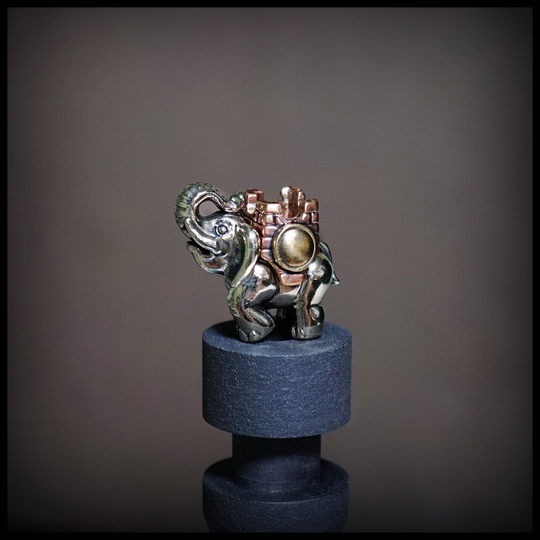 Бусина "Боевой слон" для темляков или браслетов , биметалл