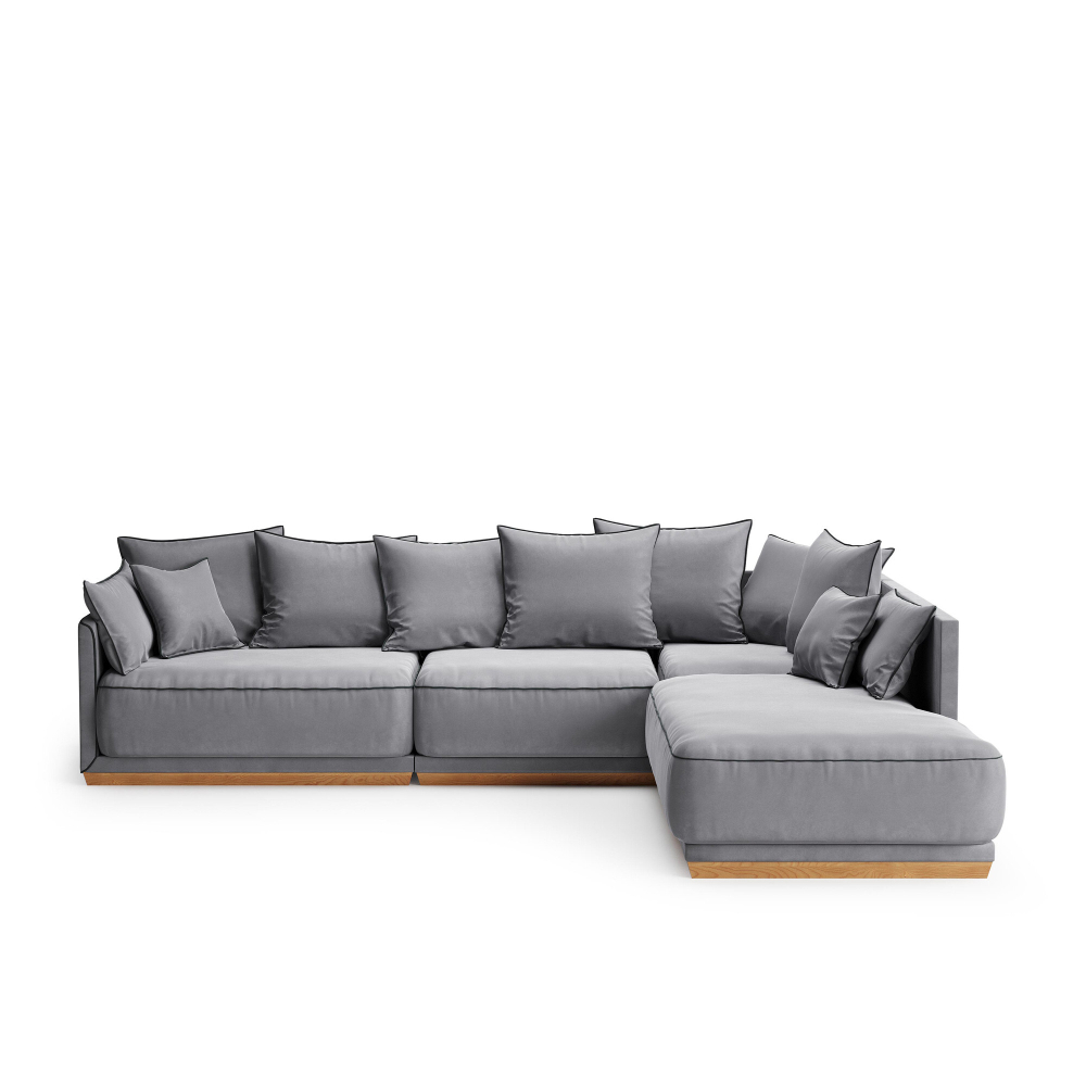 4-х местный нераскладной диван с кушеткой SOHO 801/805/818/828