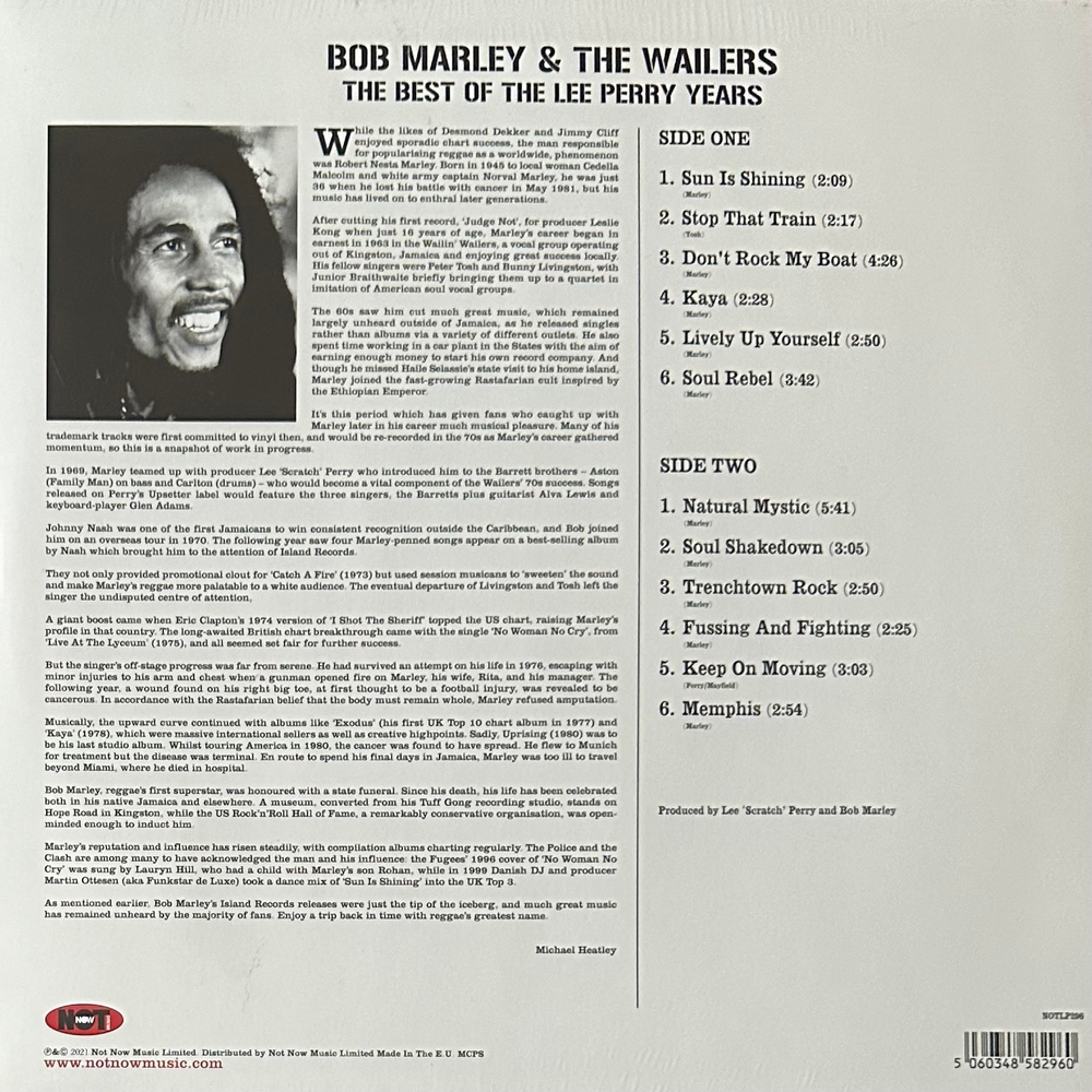 Bob Marley & The Wailers – The Best Of Lee Perry Years (Европа 2021г.)