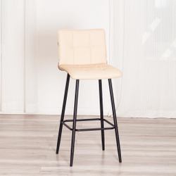 Барный стул  Bari/Бари экокожа , бежевый, 45х56х110 см