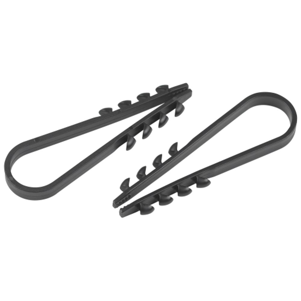 Дюбель хомут ЭРА NO-224-559 для круглого кабеля 5-10 мм чёрный (10 штук) | Дюбель-хомуты