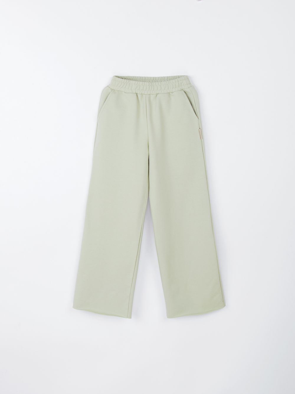 Брюки палаццо облегченные "Шалфей" 7+